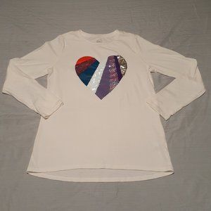 Girls XL Long Sleeve Sequin Shirt